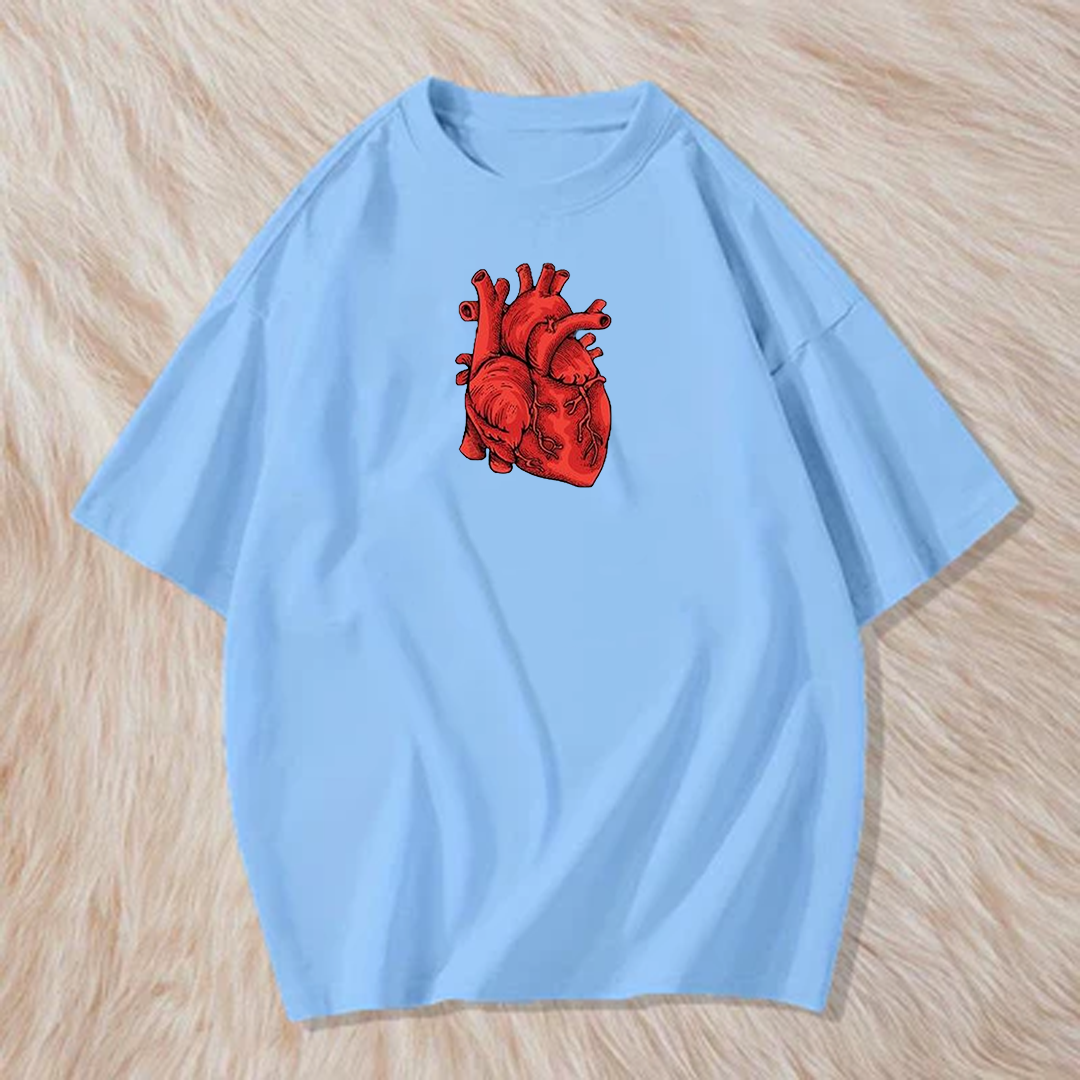 human heart t shirt