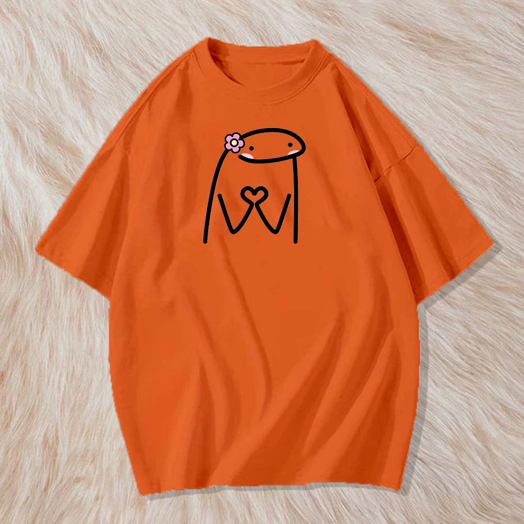 Cute cartoon print t shirt