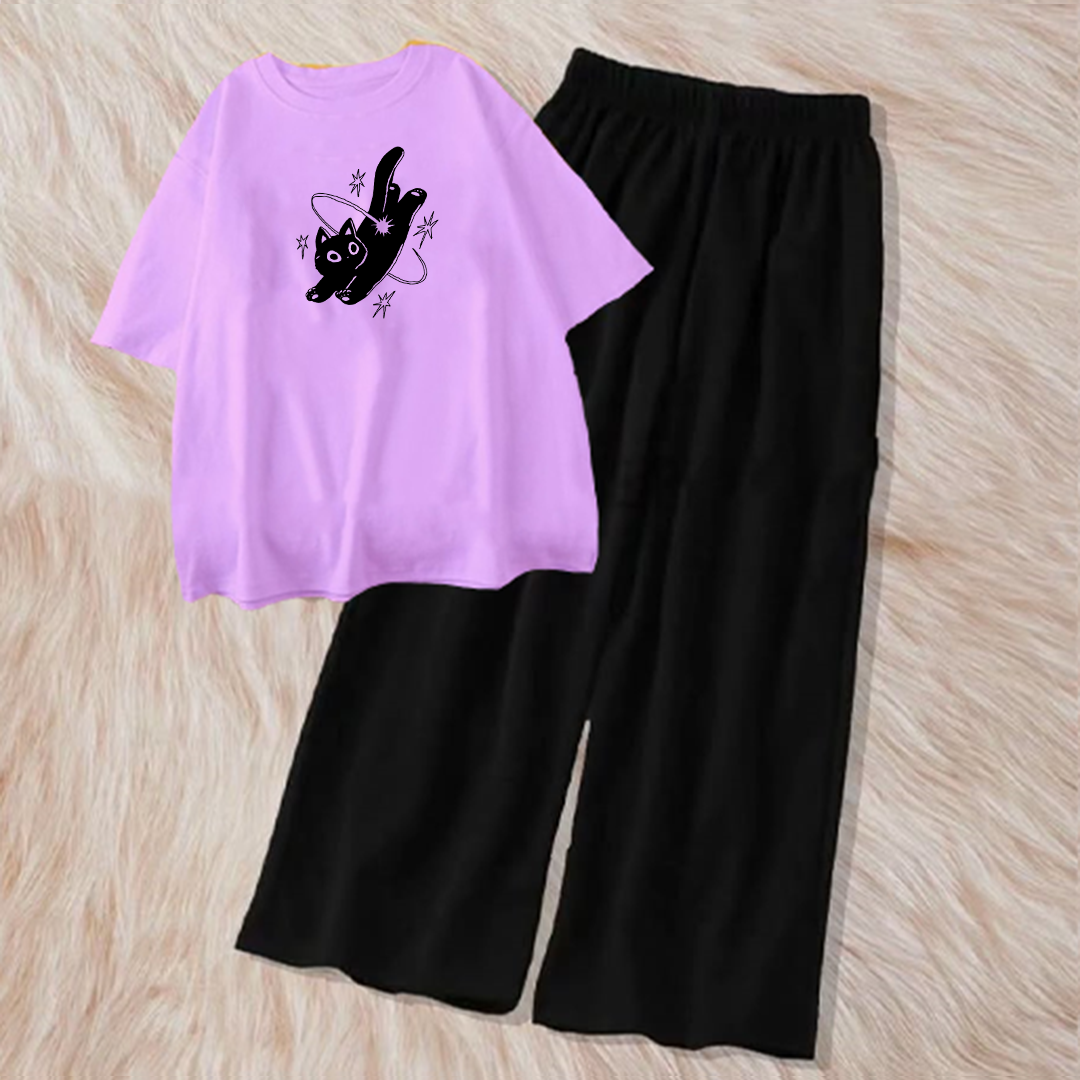 Comic cat with flapper combo