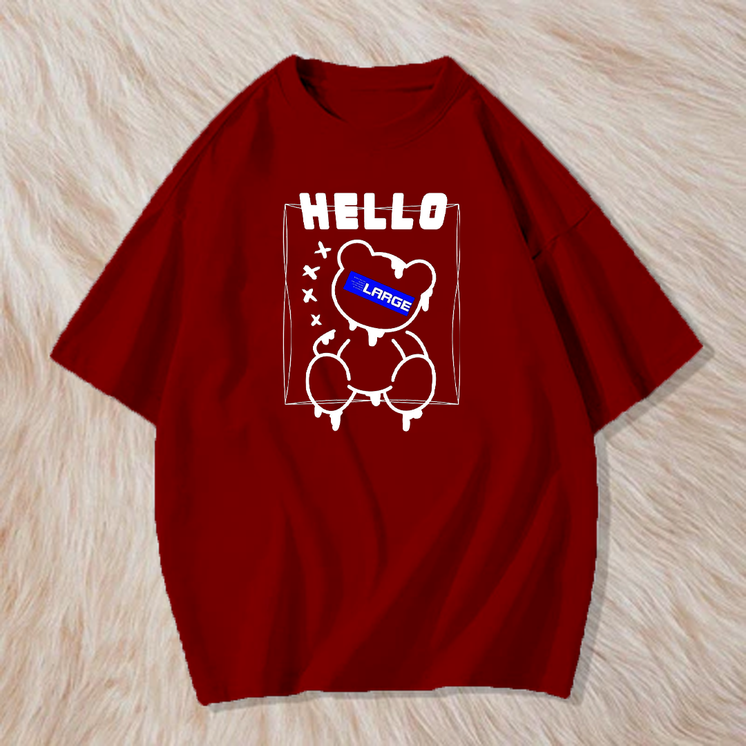 Hello teddy t shirt