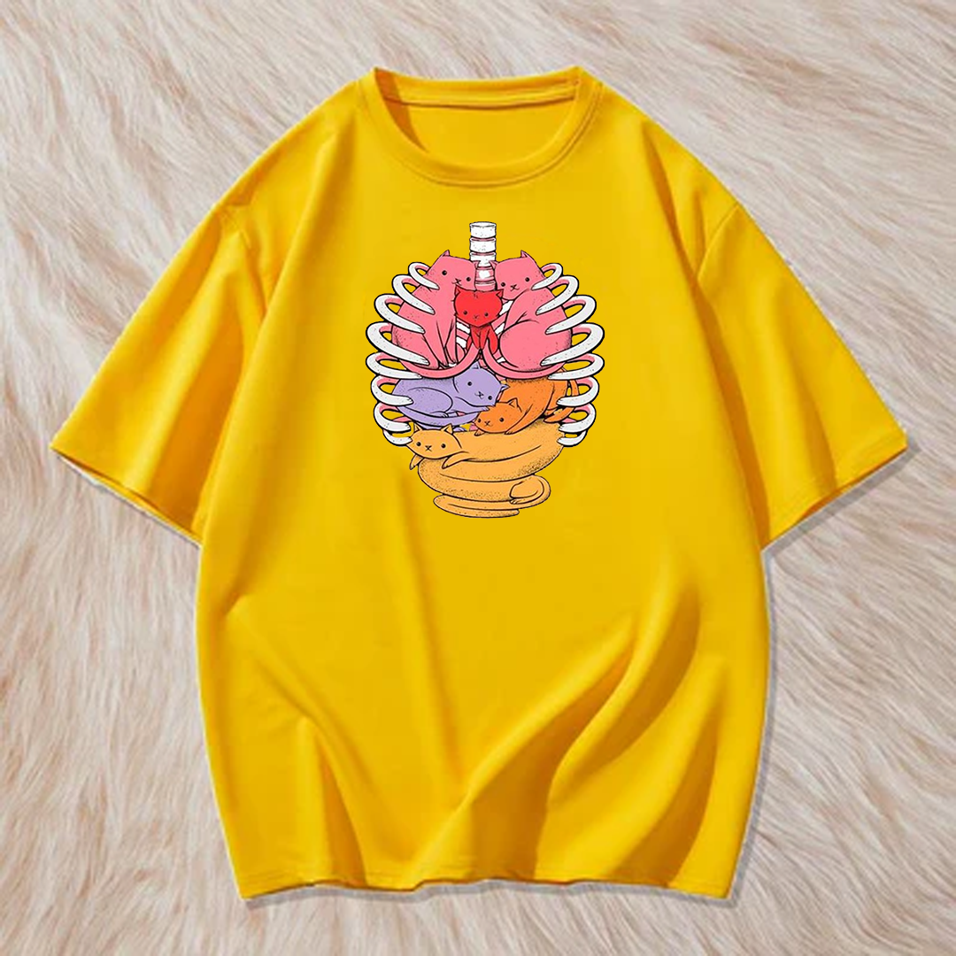 Cats in ribs t shirt