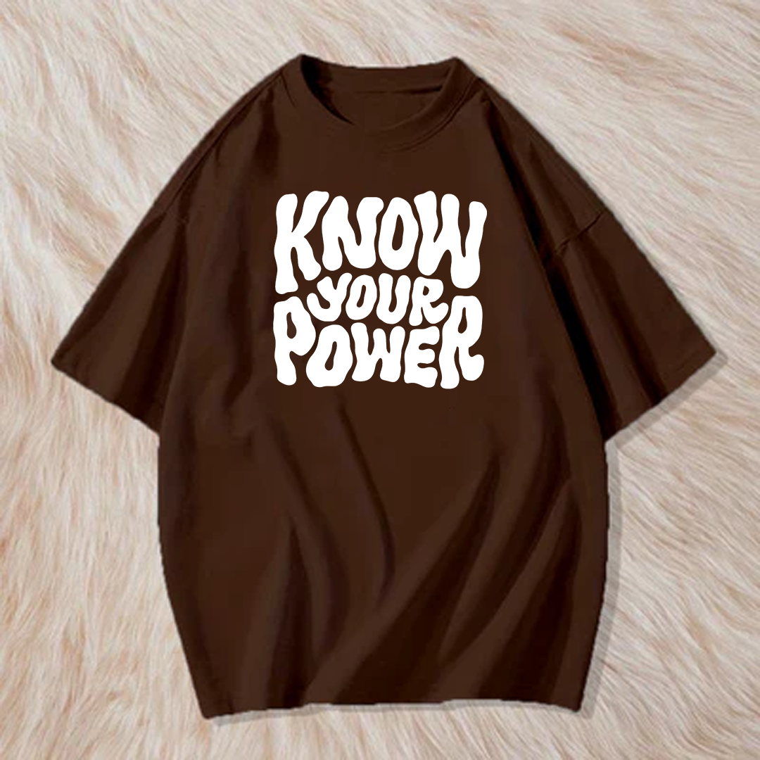 Know your power t shirt