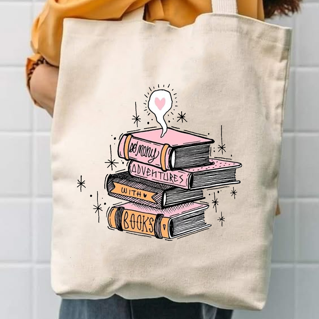 So many adventures canvas tote bag