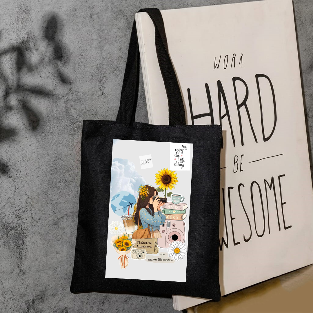 Enjoy the little things aesthetic tote bag