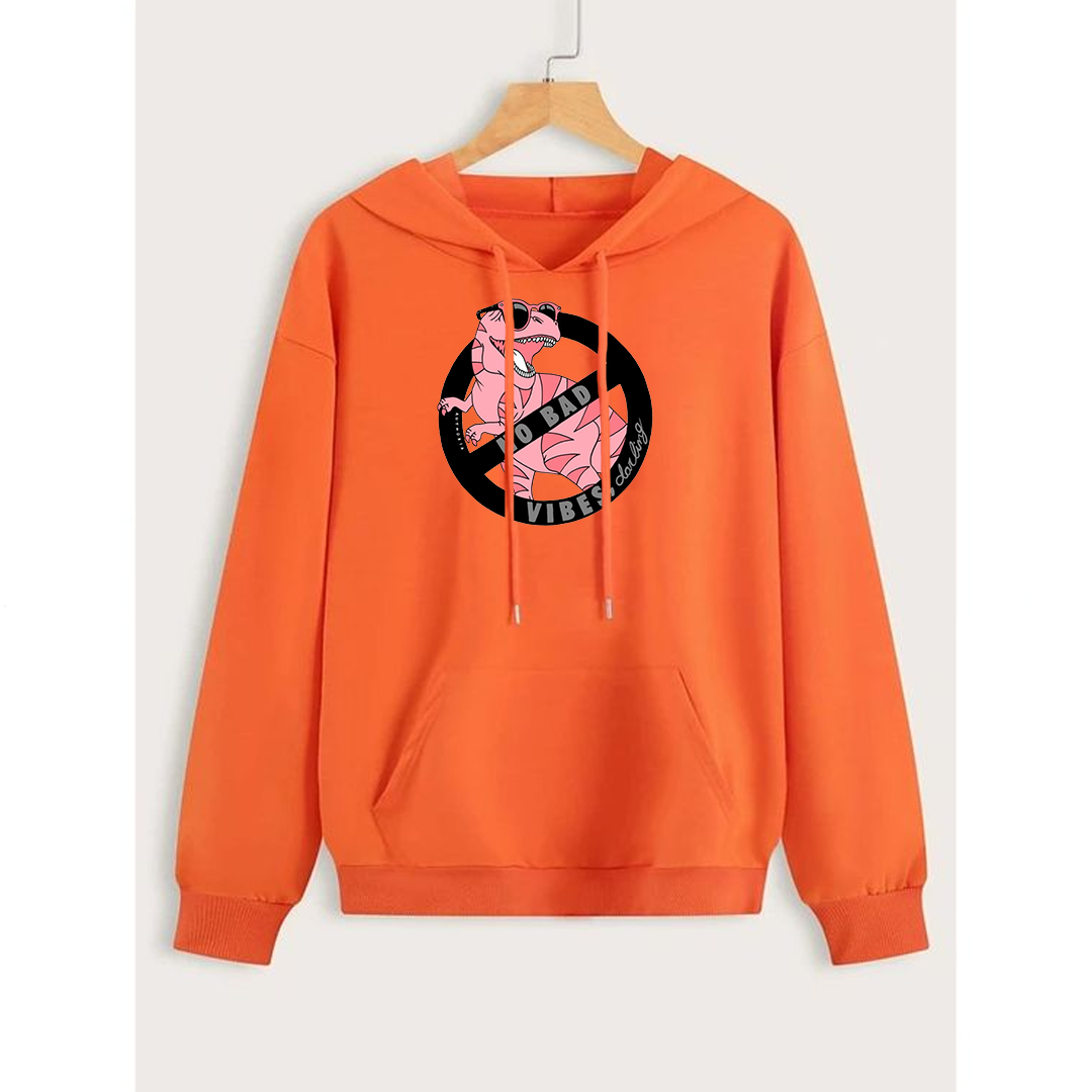 No bad vibes Fleece hoodie