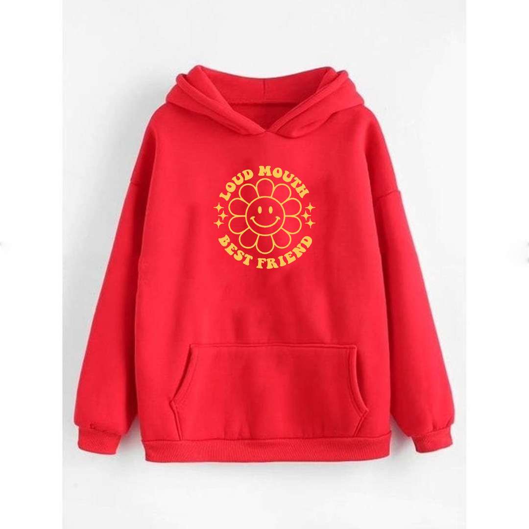 Loud mouth best friend Fleece hoodie