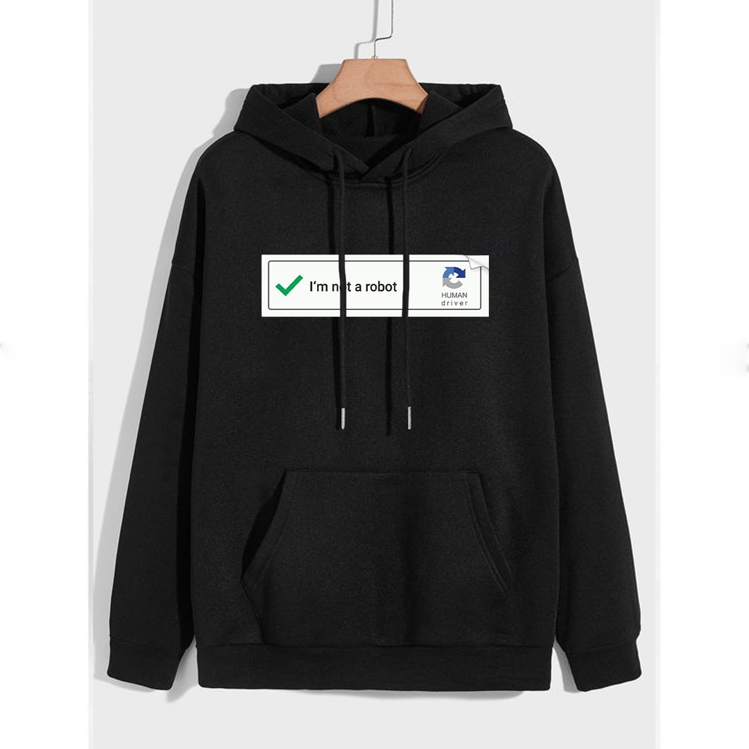 I am not a robot Fleece hoodie