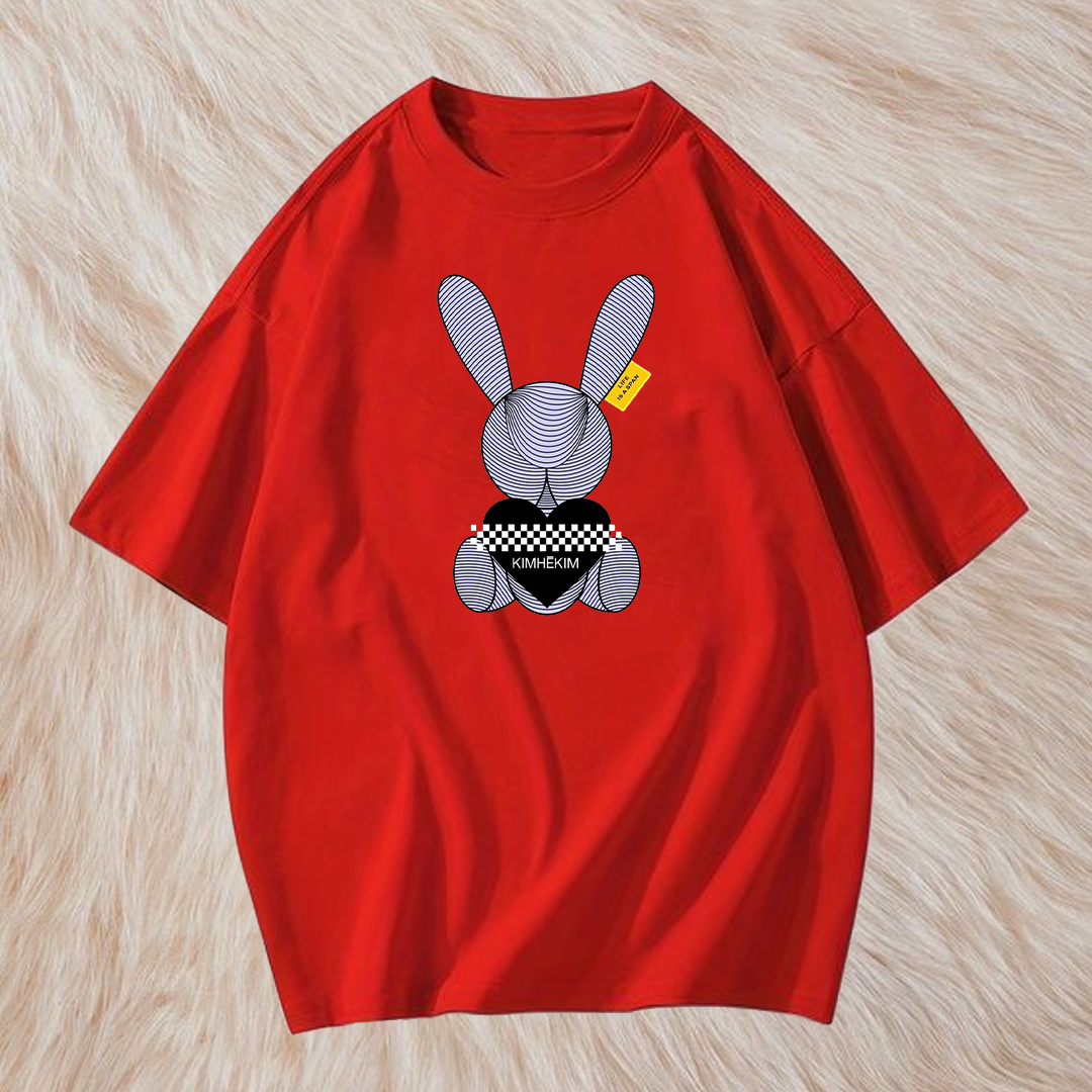 Rabbit print t shirt