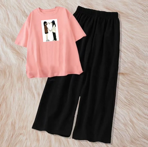 Girls making heart with flapper combo