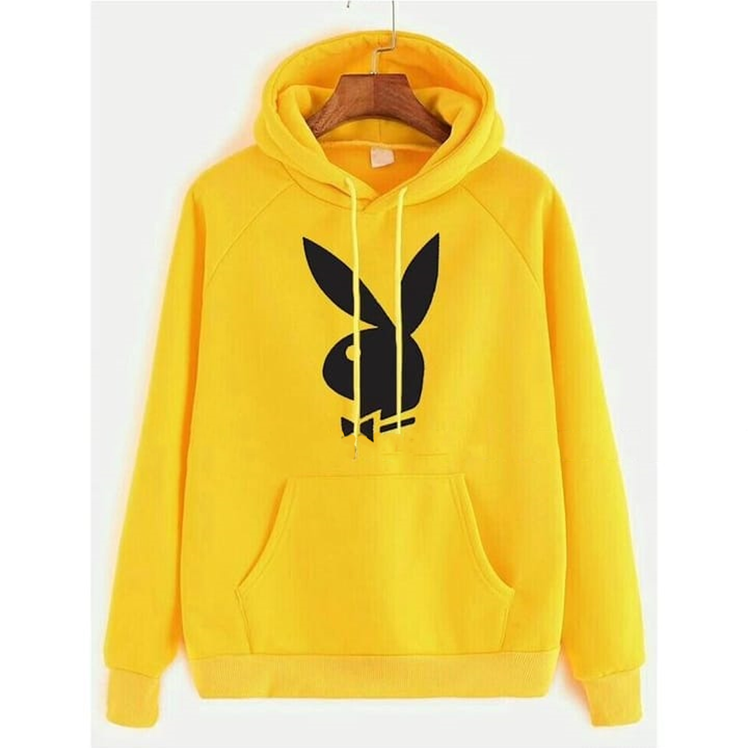 Black rabbit Fleece hoodie