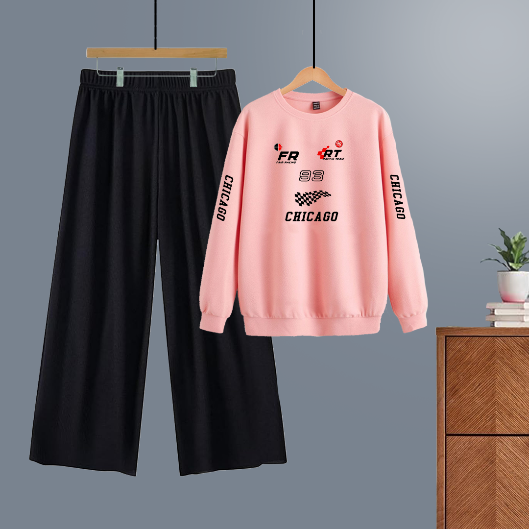 Winter tracksuit chicago sweatshirt with free size flapper