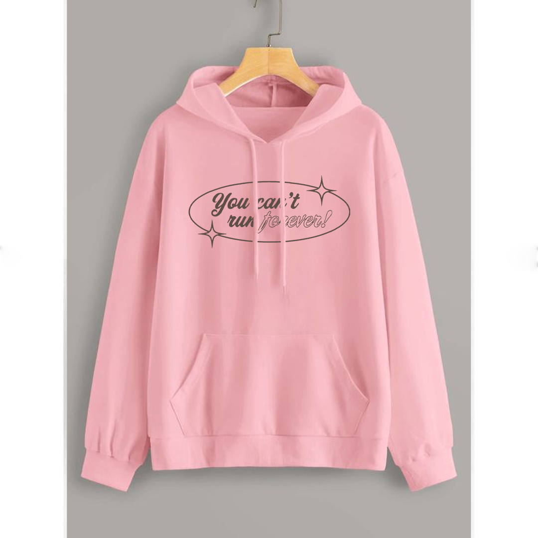 You cant run forever Fleece hoodie