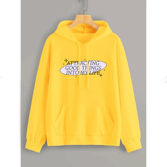Attracting good things into my life Fleece hoodie