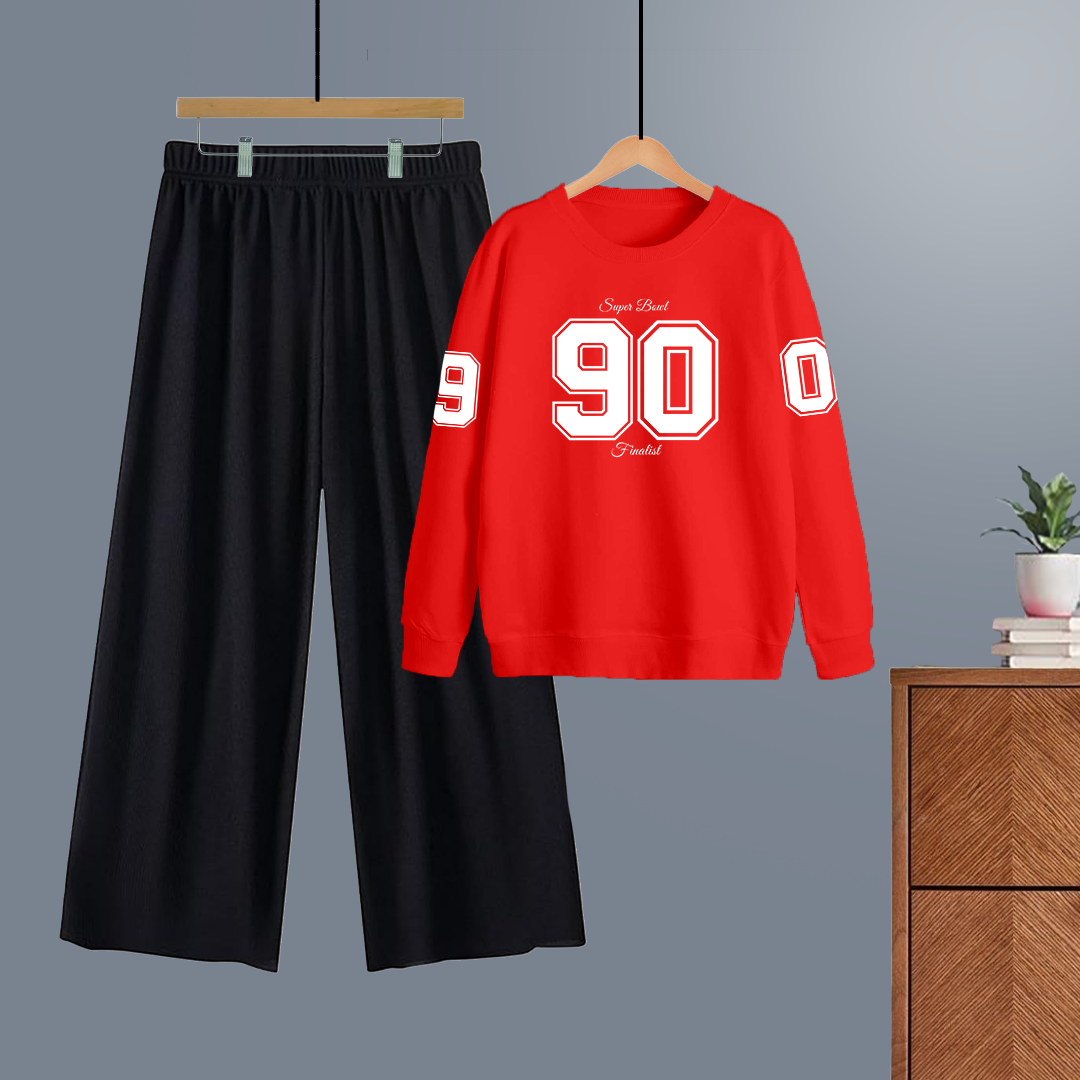 Winter tracksuit super bowl 90 sweatshirt with free size flapper