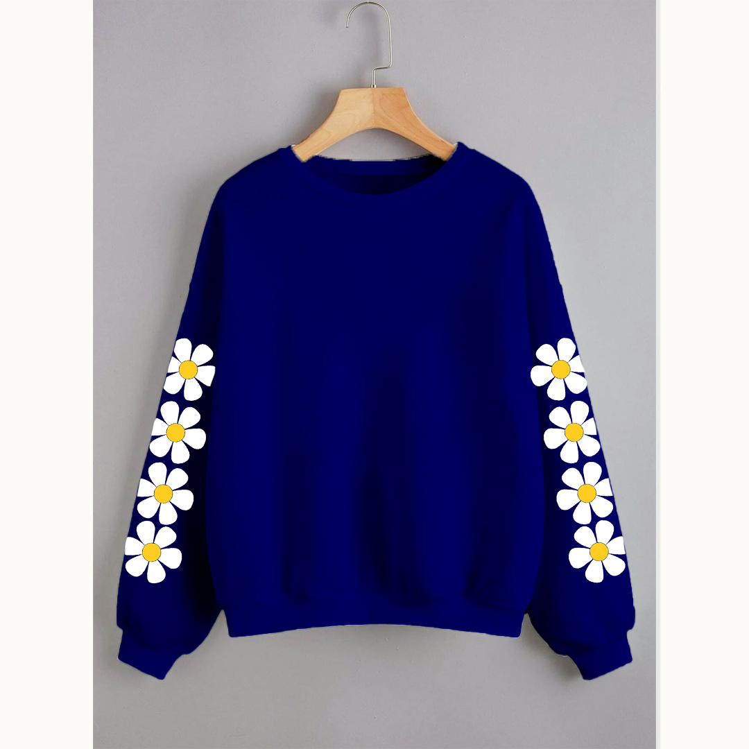 Daisy sleeves sweatshirt