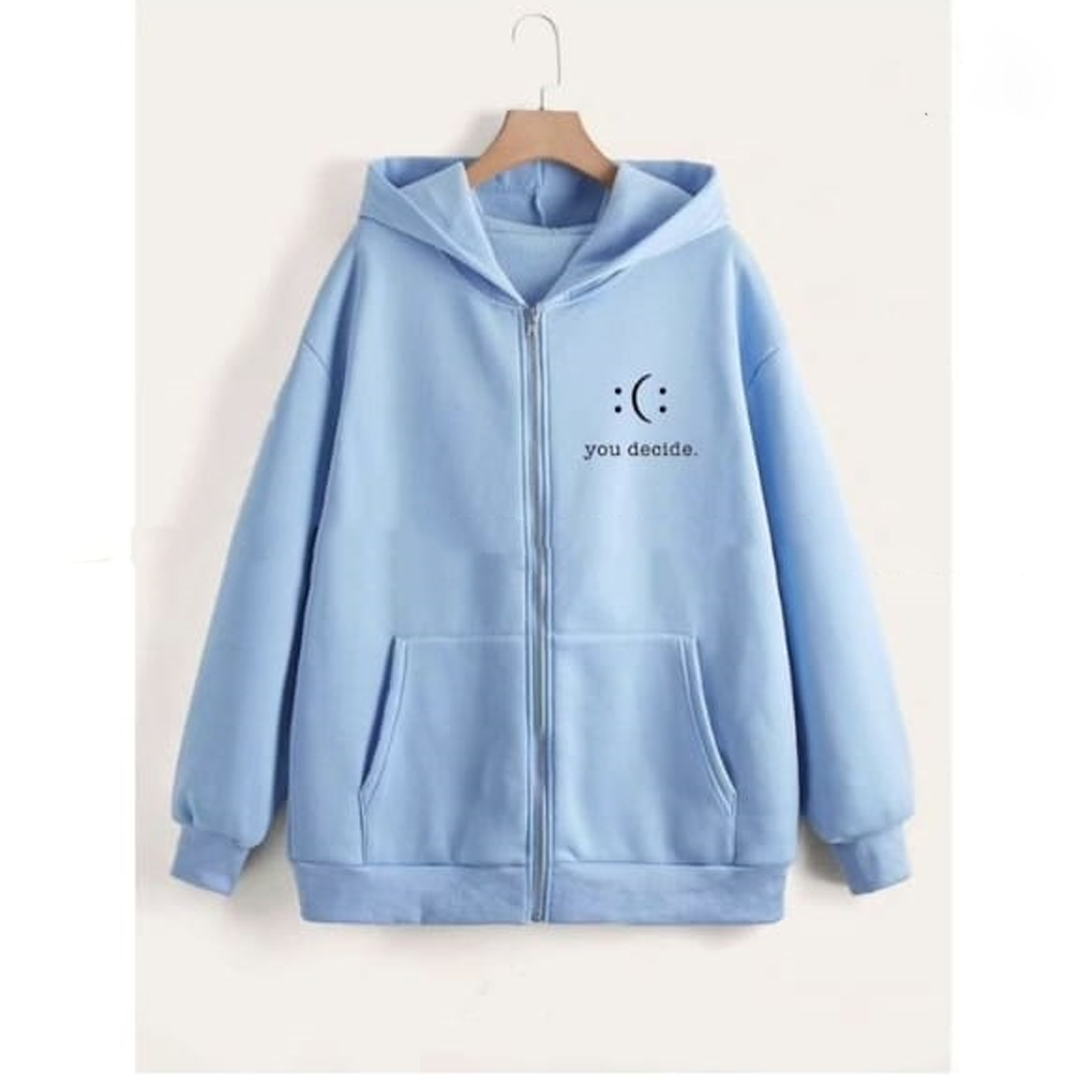 You decide zipper with hood