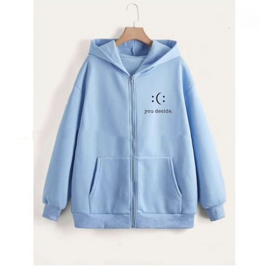 You decide zipper with hood