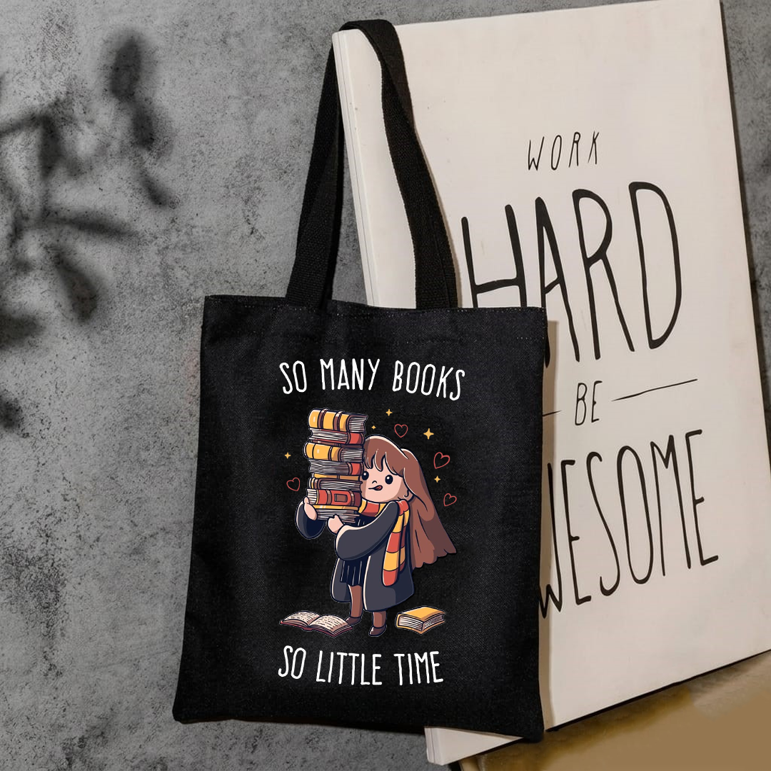 So many books so little time girl tote bag