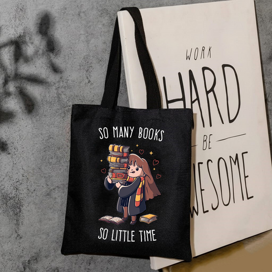 So many books so little time girl tote bag