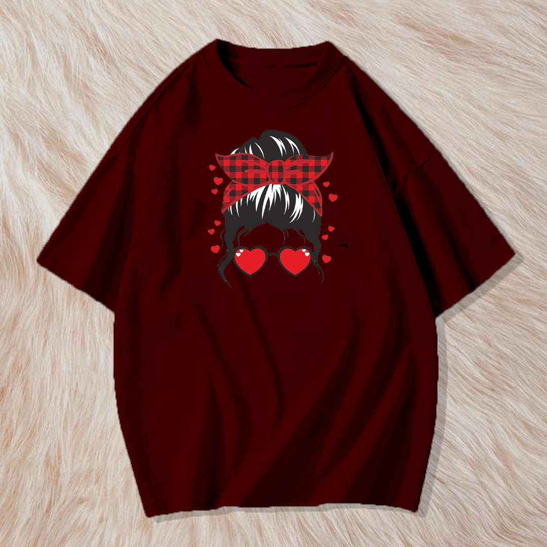 Girl hair t shirt