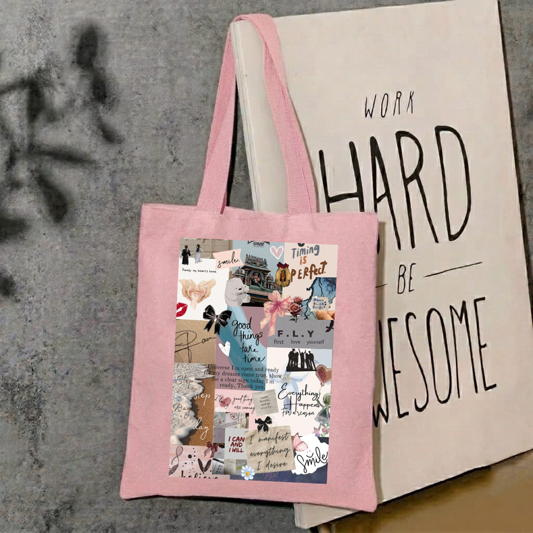 Good things take time aesthetic tote bag