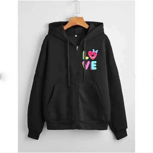 Love Zipper with hood