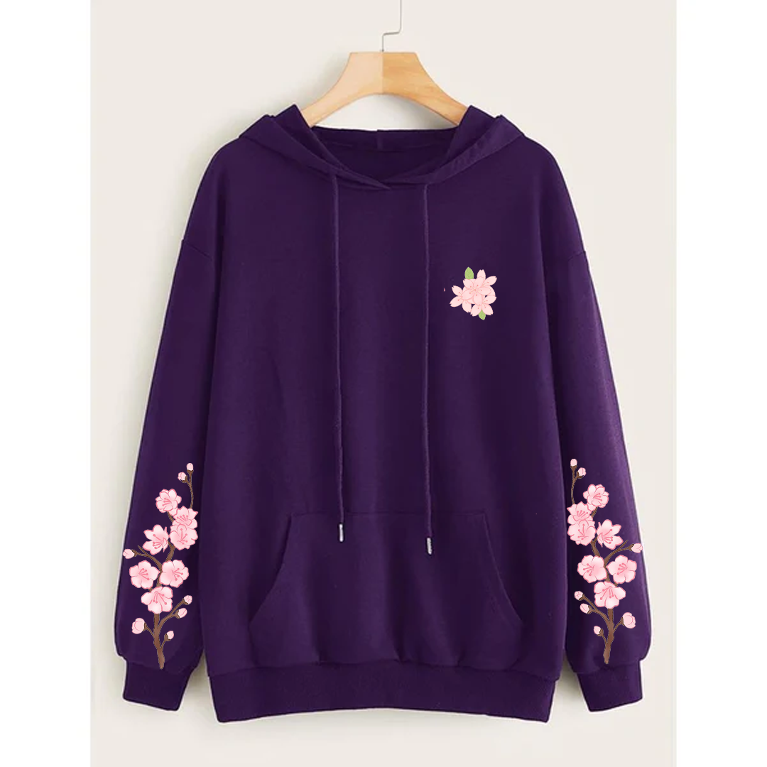 Blossom sleeves hoodie