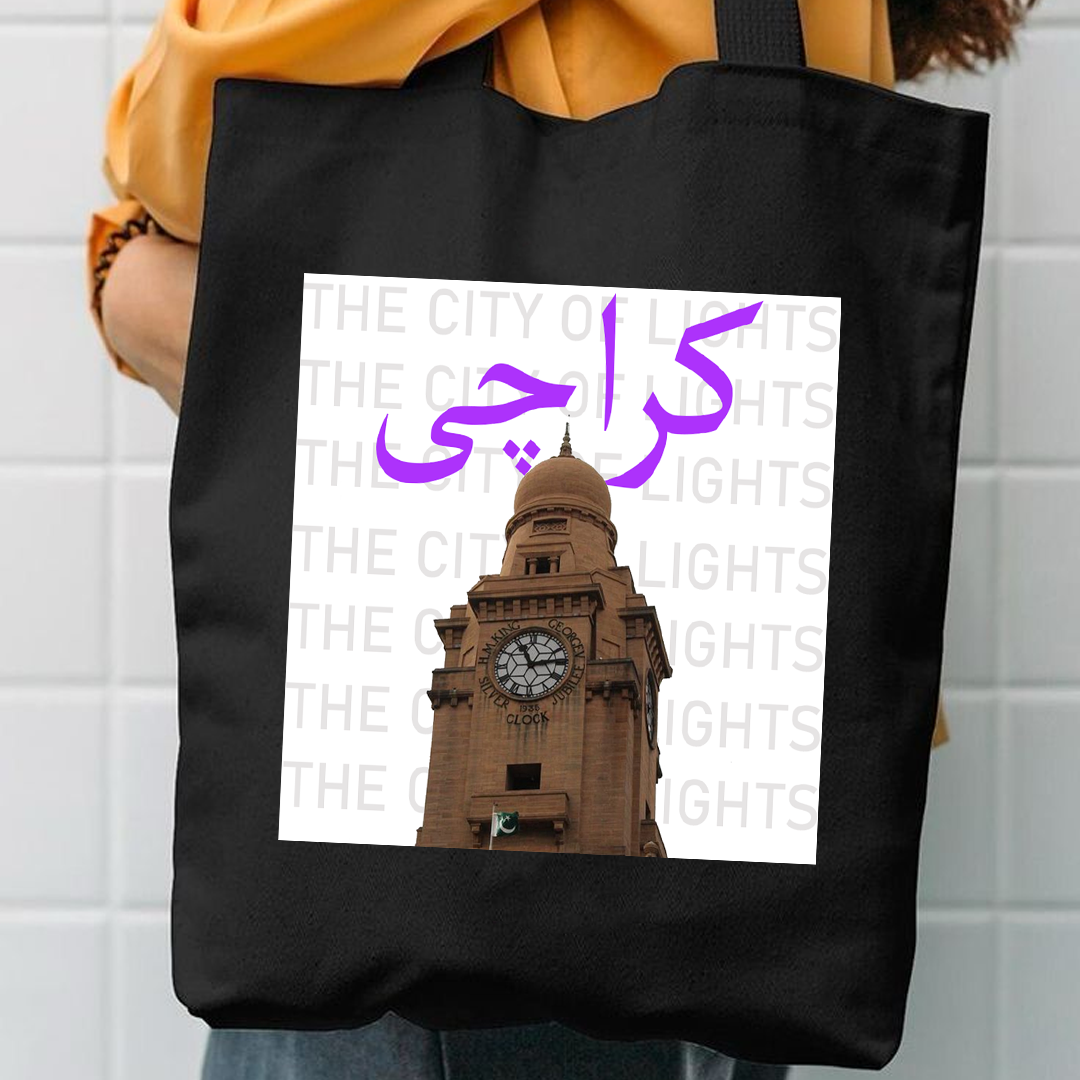 Karachi canvas tote bag