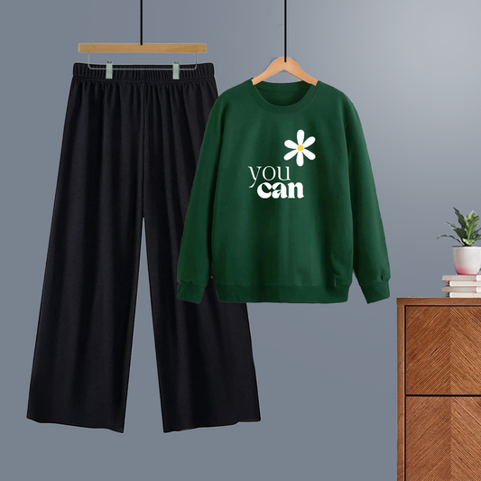 Winter tracksuit you can sweatshirt with free size flapper
