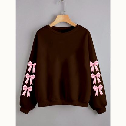 Bow sleeves sweatshirt