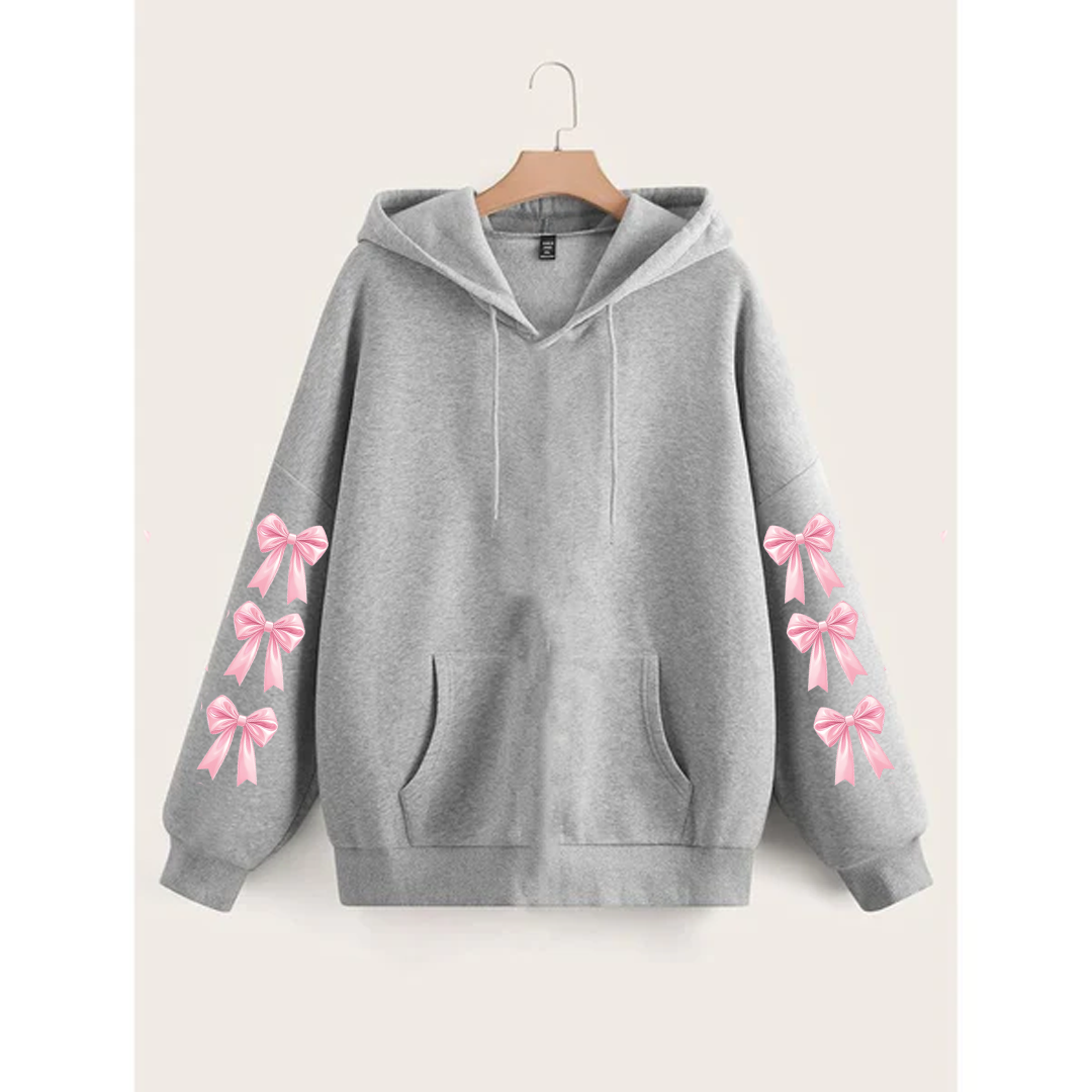 Bow sleeves hoodie