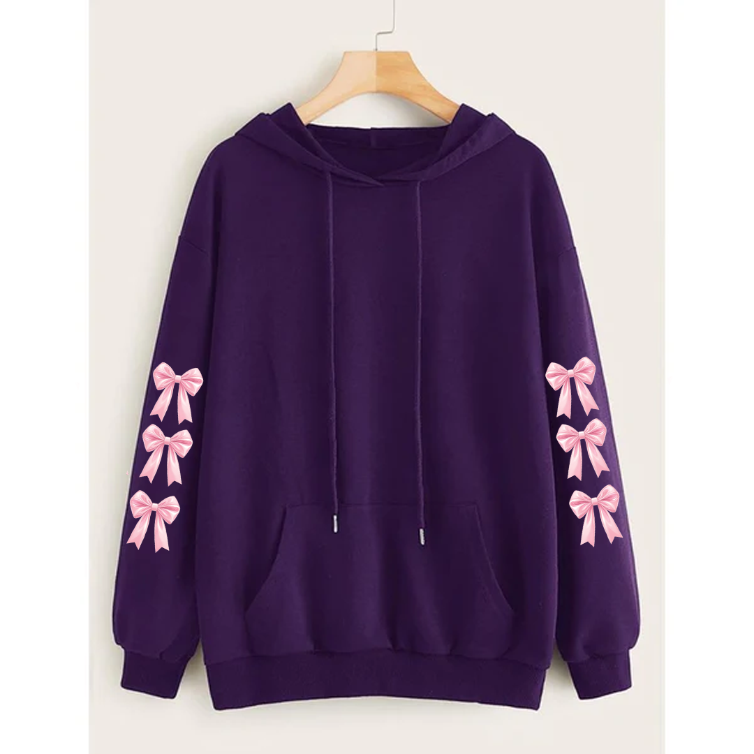 Bow sleeves hoodie