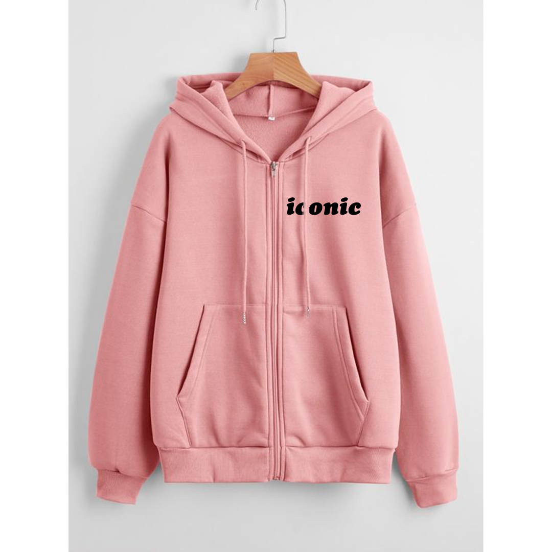 Iconic zipper with hood