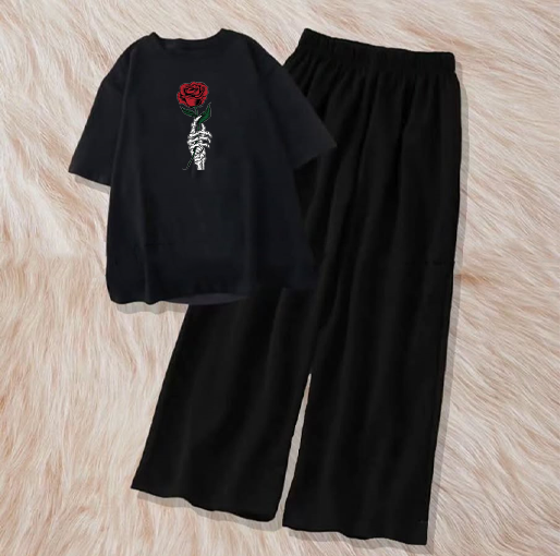 Skeleton hand rose with flapper combo