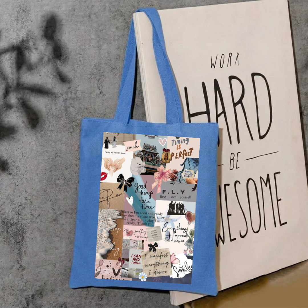 Good things take time aesthetic tote bag