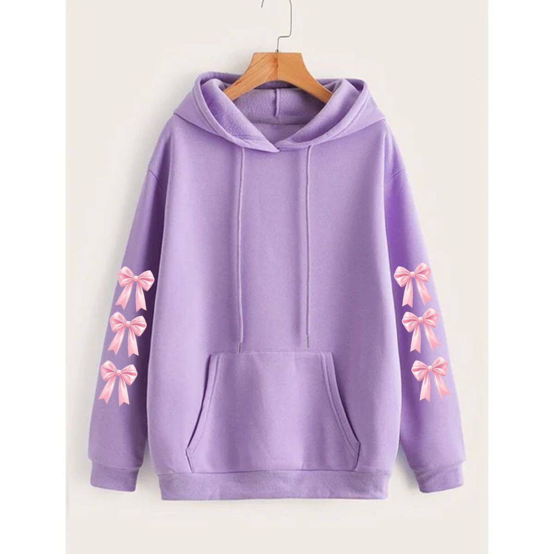 Bow sleeves hoodie