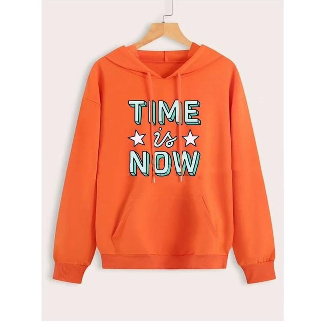 Time is now Fleece hoodie
