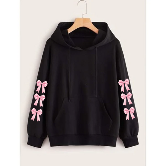 Bow sleeves hoodie