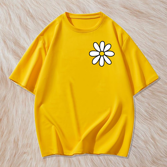Daisy logo print t shirt
