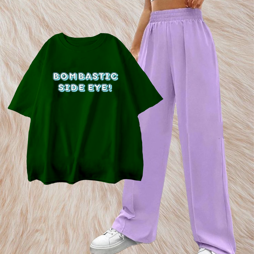 Bombastic side eye with lilac flapper combo