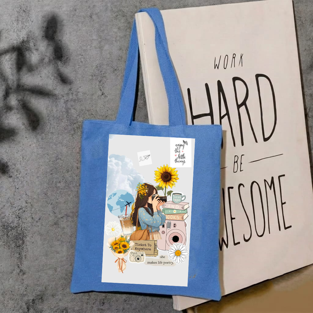 Enjoy the little things aesthetic tote bag