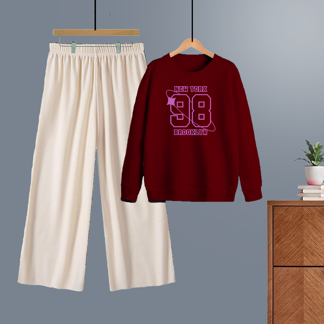 Winter tracksuit new york 98 sweatshirt with free size flapper