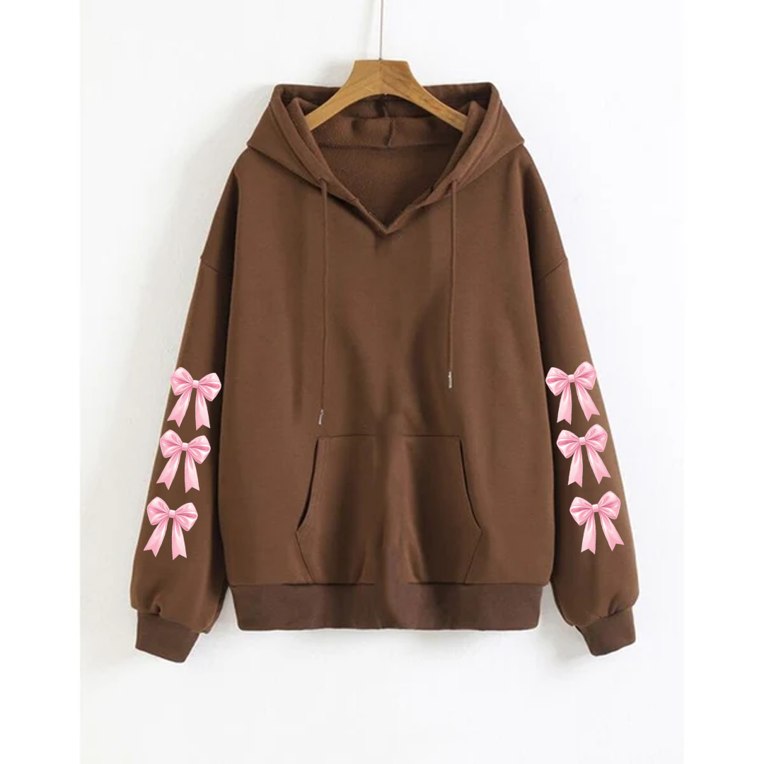 Bow sleeves hoodie