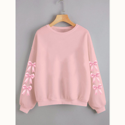 Bow sleeves sweatshirt