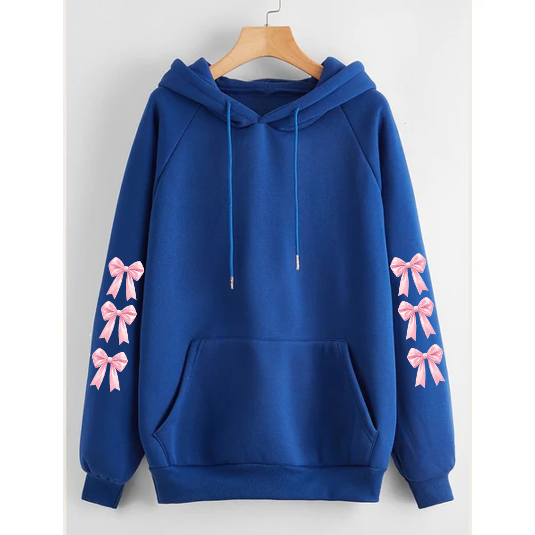 Bow sleeves hoodie