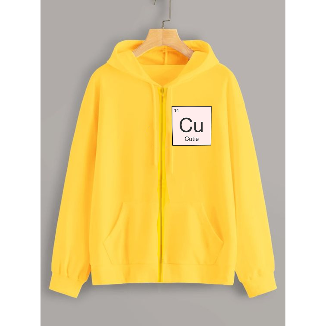 Cutie zipper with hood