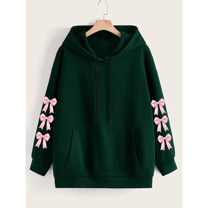 Bow sleeves hoodie