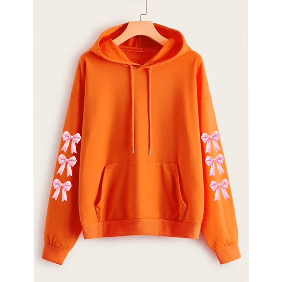 Bow sleeves hoodie