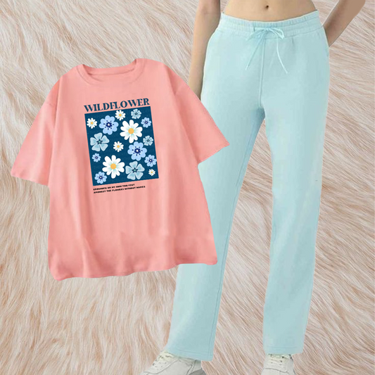 Wild flower with ice blue flapper combo