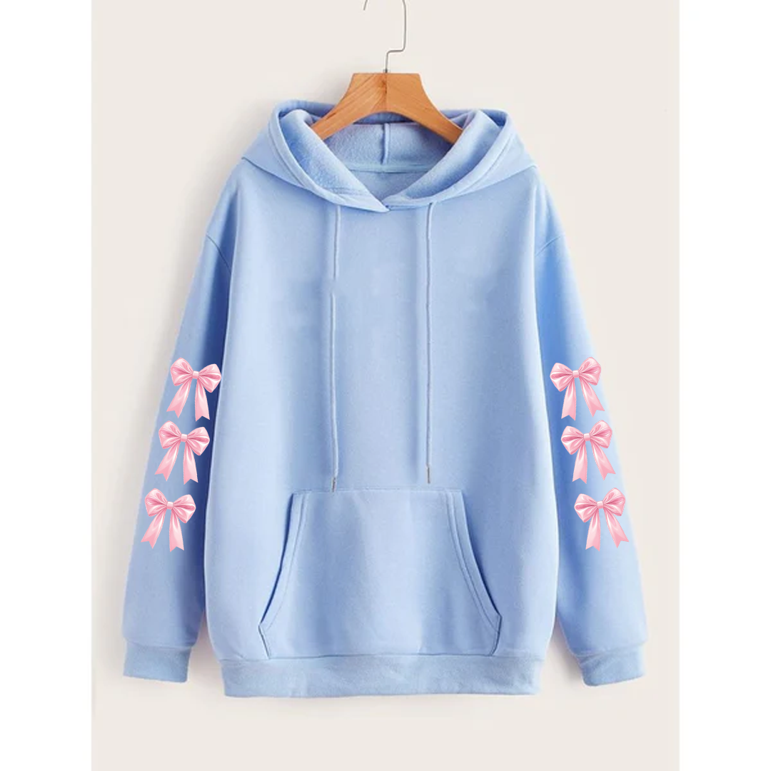 Bow sleeves hoodie